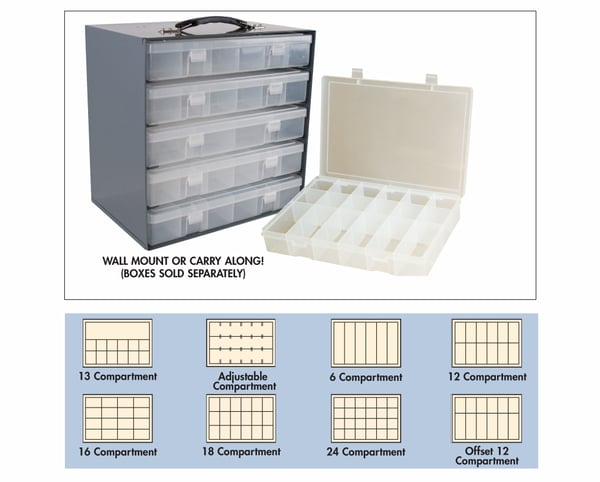 Durham Plastic Boxes for Steel Box Racks