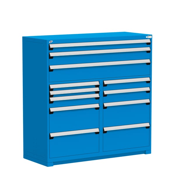 R Stationary Multi-Drawers Cabinet, 12 Drawers (60"W X 27"D X 60"H)