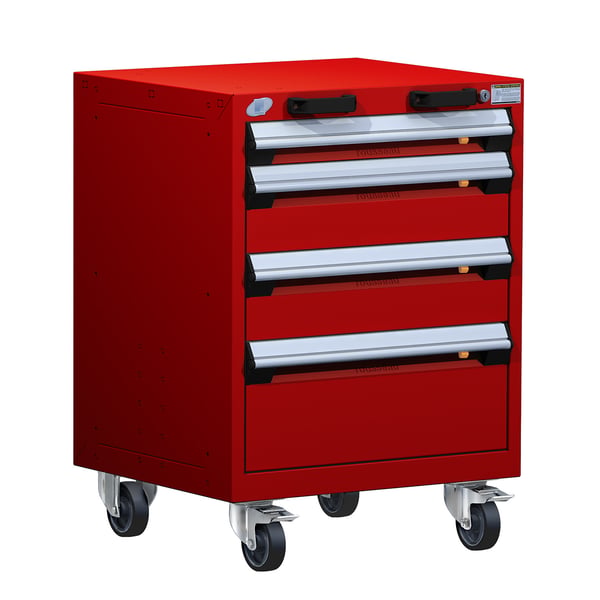 R Mobile Cabinet, 4 Drawers (24"W X 21"D X 33 1/8"H)