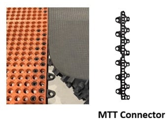 Heavy-Duty Drainage Mat, Recycled, Square Edge