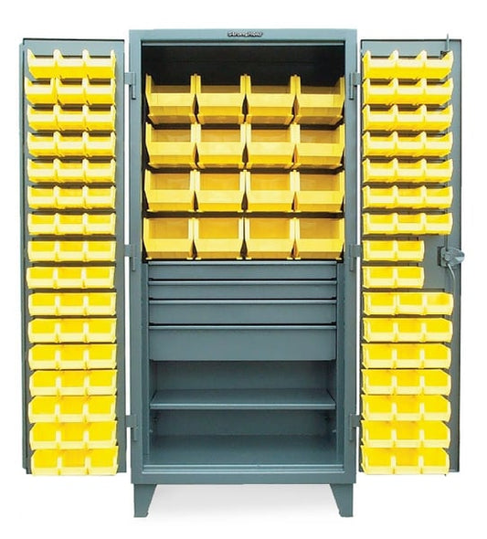 Bin Storage Cabinet With 4 Drawers