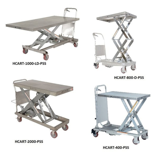 Partially Stainless Steel Hydraulic Elevating Carts