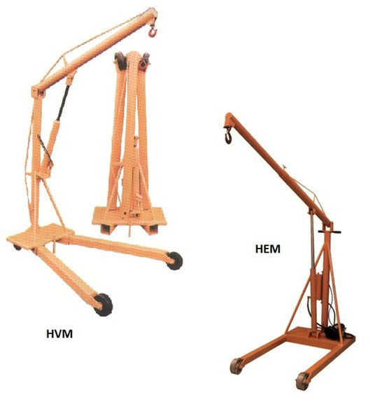 Air Technical Industries V-Master And Econo-Master Mobile Hydraulic Floor Cranes