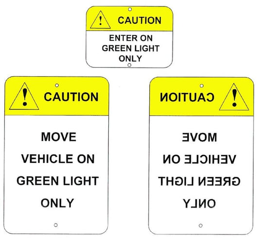 Tri-Lite Loading Dock Safety Signs