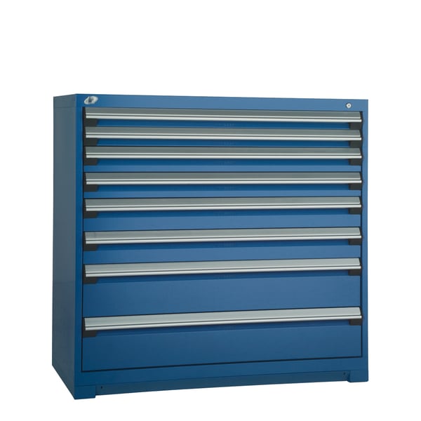 Heavy-Duty Stationary Cabinet , 8 Drawers (48"W X 27"D X 46"H)