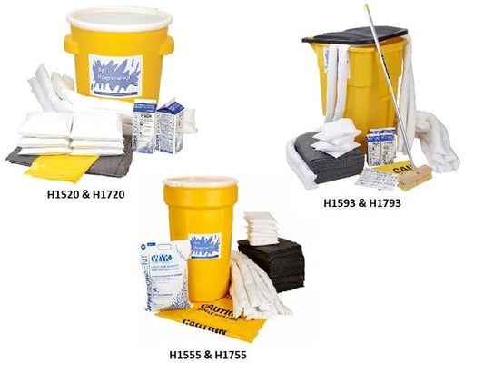 WYK Sorbents Larger Spill Drum Kits