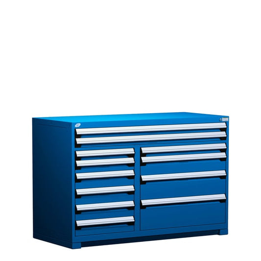 R Stationary Multi-Drawers Cabinet, With Compartments, 12 Drawers (60"W X 27"D X 40"H)