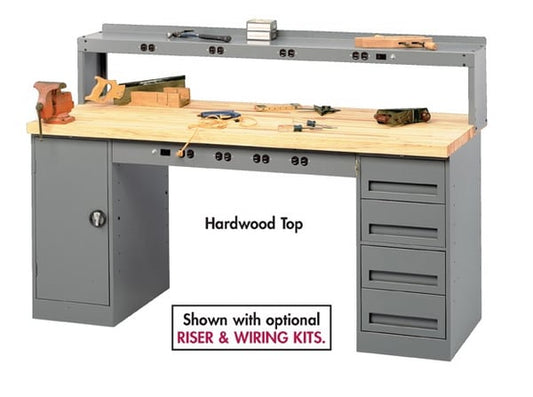 Tennsco Electronic Workbenches with Modular Cabinets