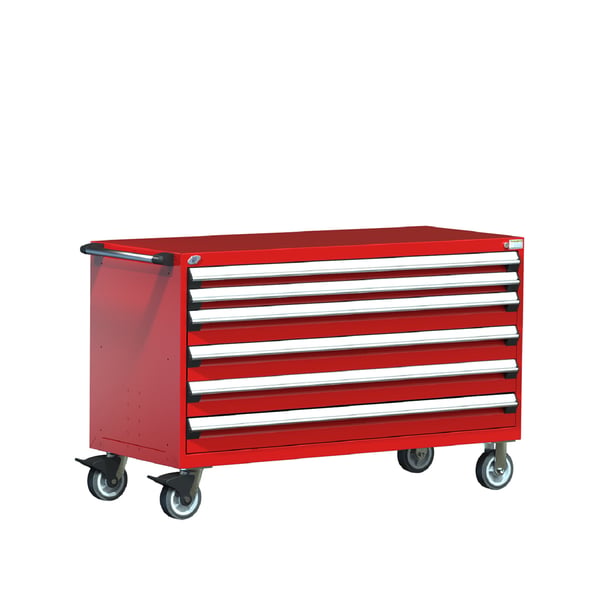 R Mobile Cabinet, With Partitions, 6 Drawers (60"W X 27"D X 37 1/2"H)