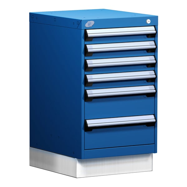 L Cabinet With Partitions, L3 Lock, With Base (18"W X 21"D X 32"H)