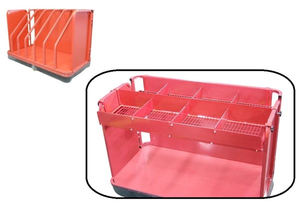 3-Sided Backroom Cart Accessories