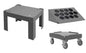 Durham Compartment Box Slide Rack Bases and Bin Topper