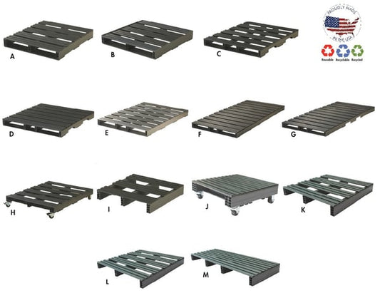 Stocked Plastic Pallets