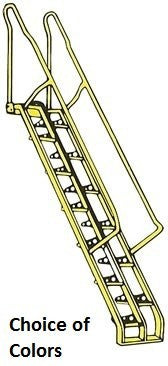 Carbon Steel Powder Coat Alternating Tread Stairs