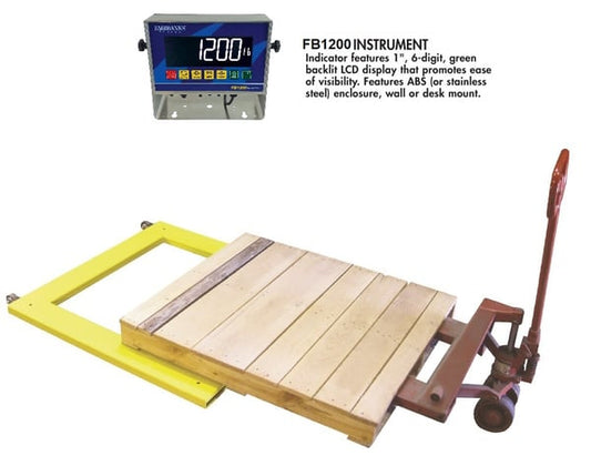 Fairbanks Scales Portable Pallet Floor Scale W/Wheel