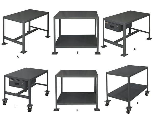 Durham Mobile & Stationary Machine Tables