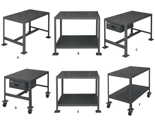 Durham Mobile & Stationary Machine Tables