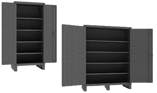 Durham Extra Heavy Duty Cabinet with Pegboard Doors & Shelves