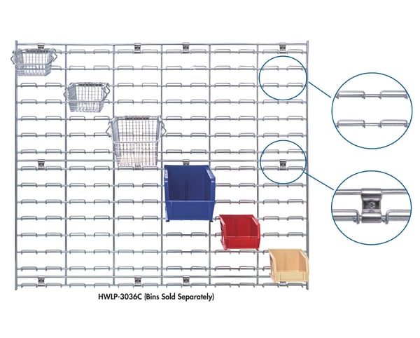 Quantum Wire Louvered Panels & Mounting Clips (WLP Series)