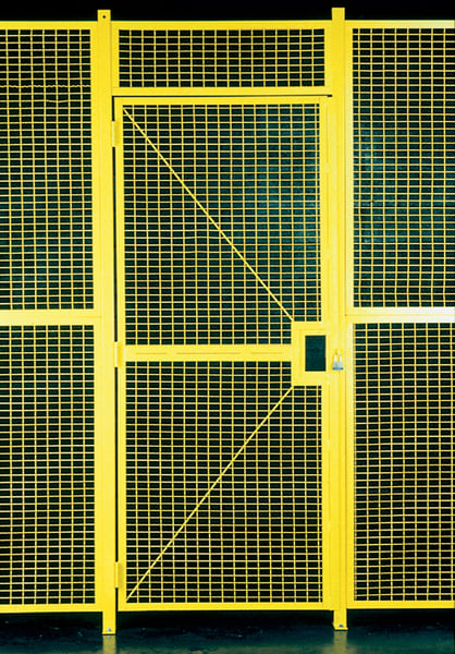 High Security Wire Partition System: Hinge Doors