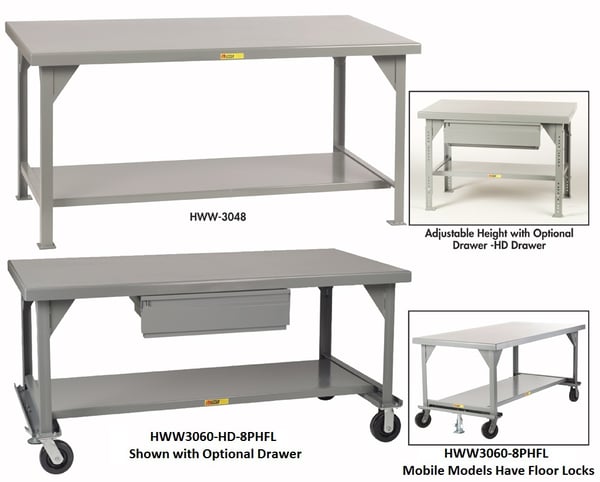 All-Welded Extra Heavy Duty Workbenches