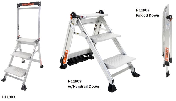 Little Giant® Jumbo Step Safety Stepladder