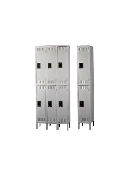 Tennsco Durable Steel Lockers - Double-Tier