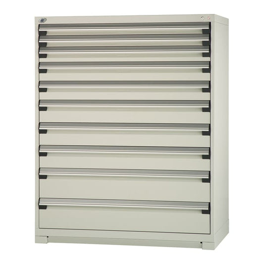 Heavy-Duty Stationary Cabinet , 10 Drawers (48"W X 27"D X 60"H)