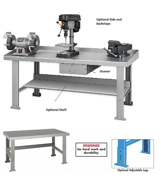 Industrial Work Benches - Optional Accessories
