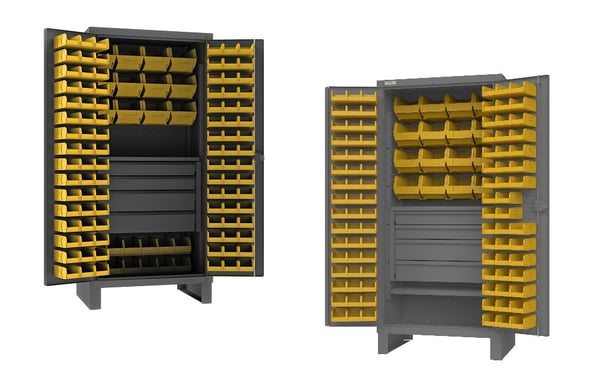 Durham Extra Heavy Duty Cabinet with Hook-On Bins, Shelves & Drawers