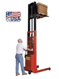 Wesco Battery Powered 1000 Lb. To 2000 Lb. Pallet Straddle & Platform Stackers (PASFL Series)