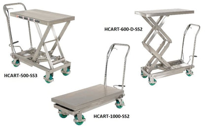 Stainless Steel Scissor Carts