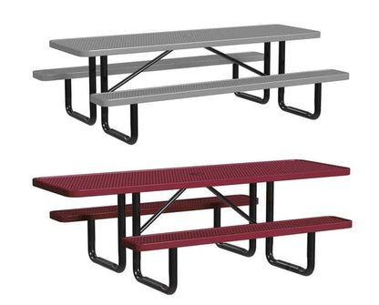 Leisure Craft Expanded Metal Picnic Table - Image 2