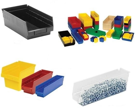 6" High Economy Shelf Bins