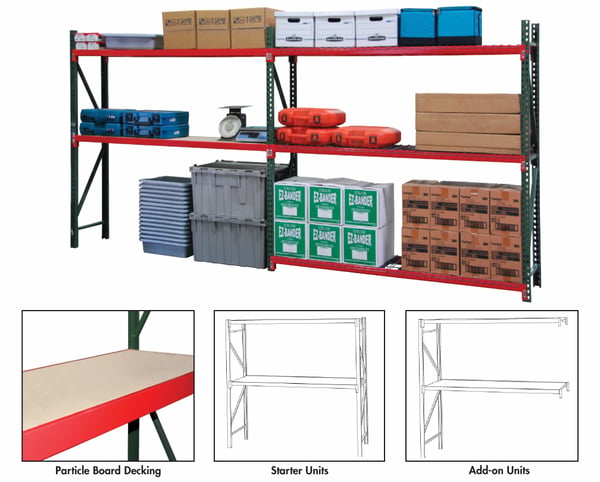 FastRak™ Bulk Storage Rack Units With Particle Board Decking