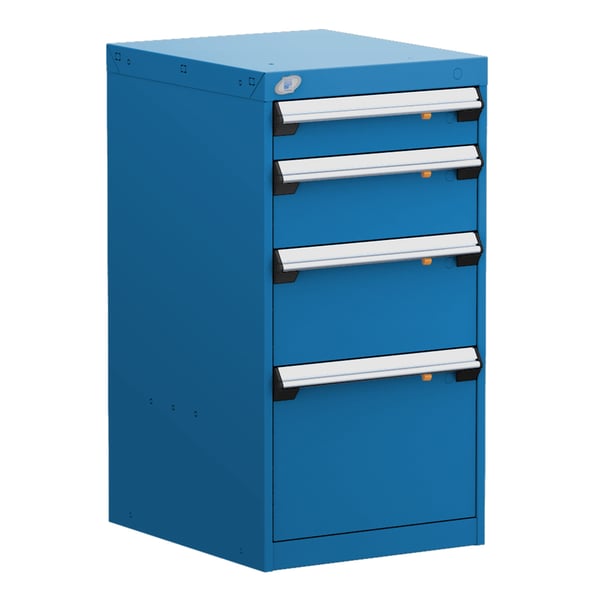 L Cabinet With Partitions, Econo Lock-In (18"W X 27"D X 34"H)