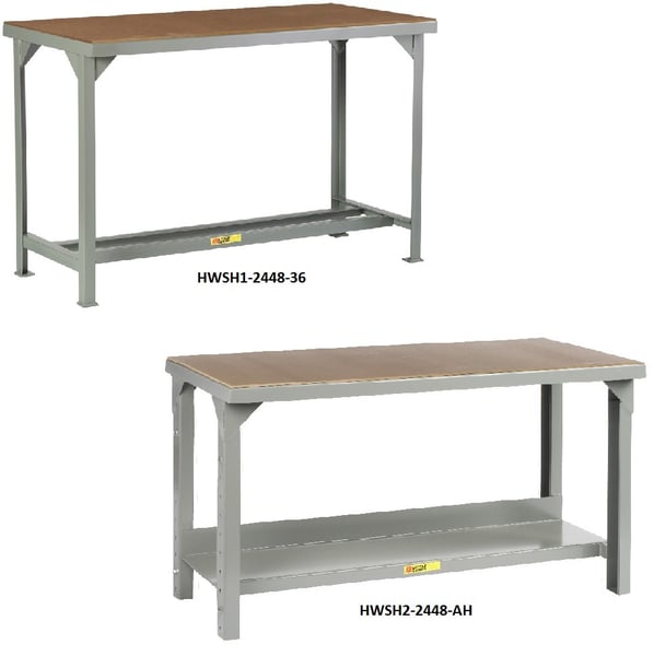 All-Welded Steel Workbenches With Hardboard Top