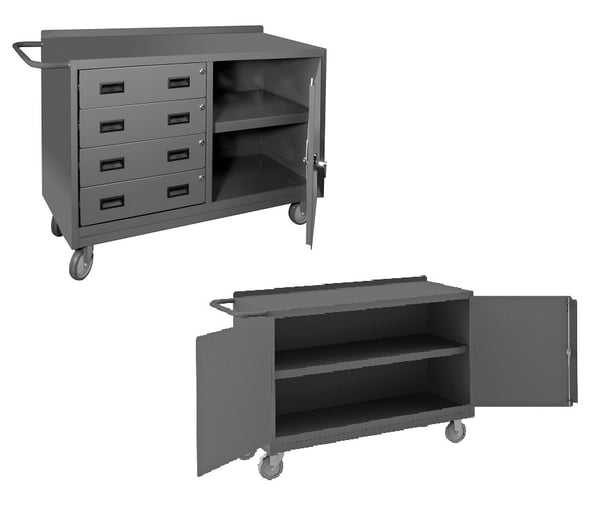 Durham 46in Wide Economy Mobile Cabinet