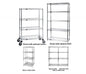 Quantum Storage Add-A-Shelf Chrome Wire Shelving Kit