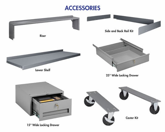 Tennsco Heavy-Duty Industrial Workbench Accessories