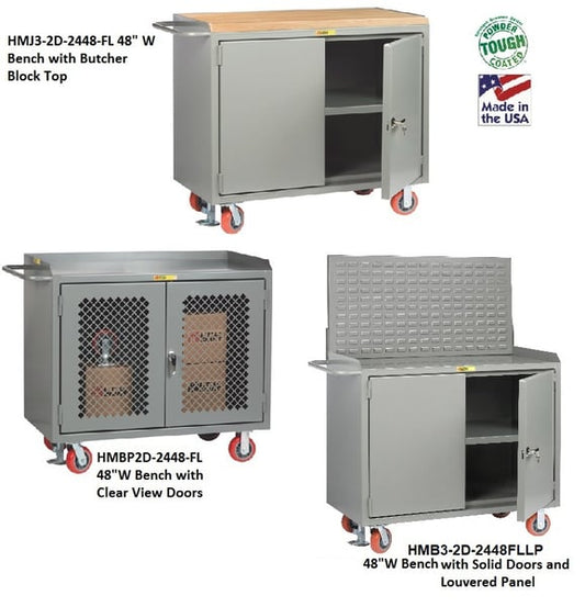48" Wide Mobile Bench Cabinets
