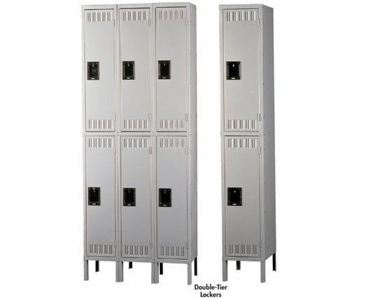 Tennsco Durable Steel Lockers - Double-Tier