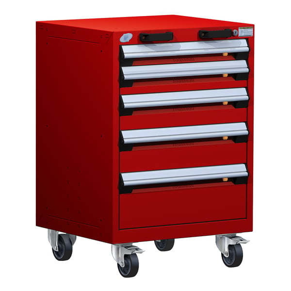 R Mobile Cabinet, 5 Drawers (24"W X 27"D X 35 1/8"H)