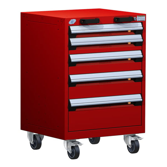 R Mobile Cabinet, 5 Drawers (24"W X 27"D X 35 1/8"H)