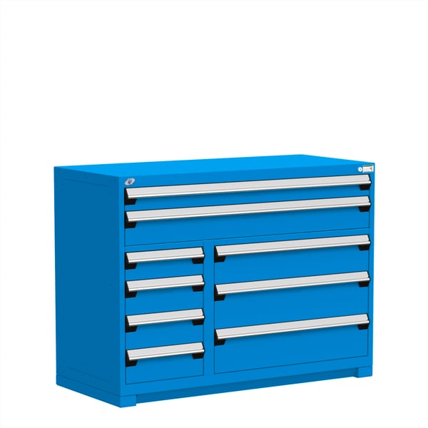 R Stationary Multi-Drawers Cabinet, With Compartments, 9 Drawers (54"W X 27"D X 40"H)
