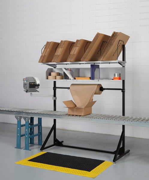 Packing & Shipping Stand Works With Conveyors