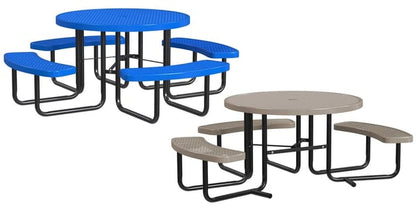 Leisure Craft Expanded Metal 46" Round & Square Tables
