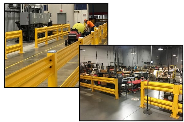 Handle-It Warehouse Safety Guard Rail System