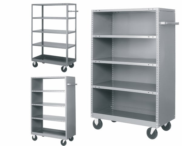 Tri-Boro Shelving & Partition Corp. Mobile Shelf Trucks