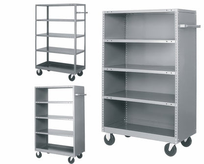 Tri-Boro Shelving & Partition Corp. Mobile Shelf Trucks